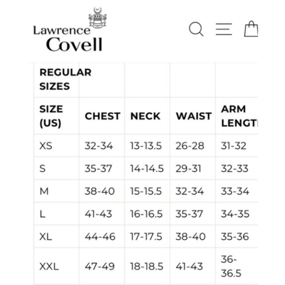 Men’s Lawrence Covell Shirt Size 17 (XL)​​​ - Picture 7 of 7
